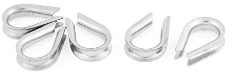 Aexit Attrezzi di sollevamento per sartiame con ditali per funi quality in acciaio inossidabile 4mm 5 pz ID: 984224