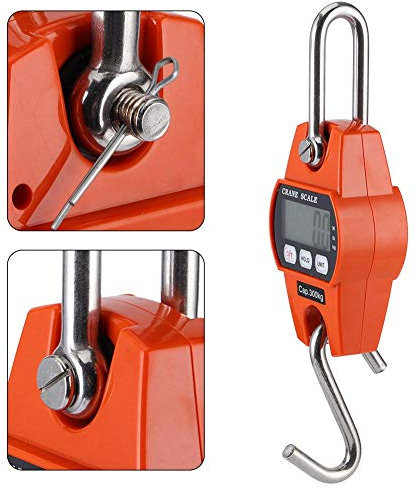 Hängewaage elektrische Waage hochpräzise Edelstahl-Hängewaage 300 kg starke langlebige Waage für Landwirtschaft Jagd