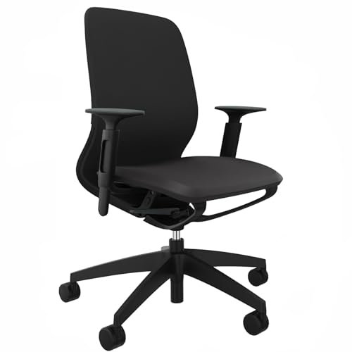 Sedus se:Motion Net, ergonomischer Bürostuhl fürs Homeoffice, individuell anpassbar, Schwarz, Gestell: Schwarz