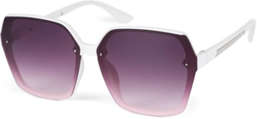 styleBREAKER Damen Butterfly Sonnenbrille Oversize | Rechteckige Polycarbonat Gläser, Verlaufstönung, UV 400 (Kategorie 3). 140 mm Kunststoff Rahmen, inkl. Putztuch und Etui.