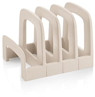 Tescoma 899530 Porta piatti per riporre fino a 16 piatti da tavola, antiscivolo, linea FlexiSPACE, plastica