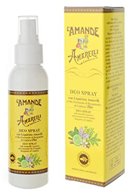 L'AMANDE - Deodorante Uomo e Donna Spray senza Alcool Delicato e Naturale, Deodorante Donna, Uomo, Bambini contro Irritazioni Senza Sali di Alluminio con Oli Essenziali e Liquirizia, Bergamotto 100 ml