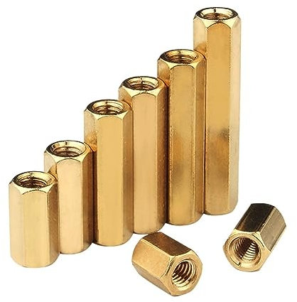 M2 M2,5 M3 M4 M5 Messing Sechskant Hohlsäule Doppelpass Sechskant Innengewinde Halterung Säule Buchse PCB Motherboard Dichtung Mutter (Color : 14mm (30Pcs), Size : M5)