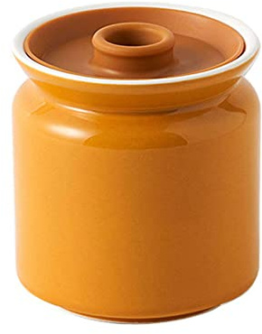 Azucarero con tapa hermética, tarro de almacenamiento de azúcar de color sólido, 10 OZ/17 OZSugar Pot, contenedor de azúcar tarro de especias-blanco-500ml tarros de especias de cocina ( Color : Yellow
