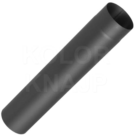 Kolor Rauchrohr Ofenknie Ofenrohr Bogen Rosette Abgasrohre Kaminofenrohr mit Farbe beschichtet 100-150 mm Bogen 45 Bogen 90 Rosette Rohr 250 Rohr 500 Rohr 1000 mm (Rohr 1000 mm, Ø 130 mm)