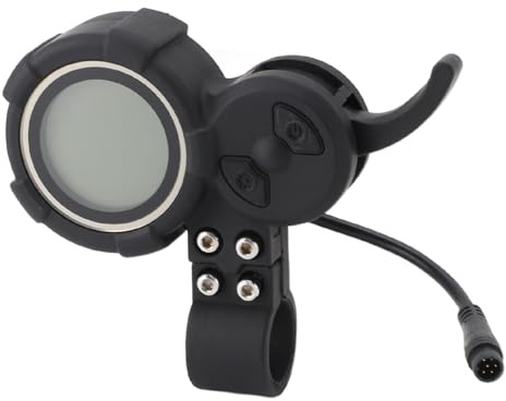 Elektrisches Fahrrad LCD Display Messgerät für 10 Zoll Roller, 36 72 V LCD Display Bedienfeld mit 6 poligem Stecker, Wasserdichtes Elektrisches Fahrrad Display Messgerät