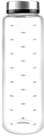 FERCAISH 1 Stück Gewürzgläser mit Drehdeckel, Gewürzstreuer Glas 500ml, Groß Gewürzdosen mit 3 Arten, Borosilikatglas Gewürzbehälter für Küche Grill im Freien