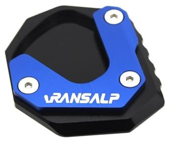 FJHEBIOUB Motorrad Seitenständerpolster Für H&ONDA Transalp 750 XL 750 2023 Motorrad Ständer Fuß Seitenständer Verlängerungspolster Stützplatte Vergrößern(Blue)