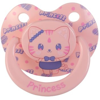 Princess Adult-Size Silicone Pacifier for Anxiety: Big Shield Cute Dummy