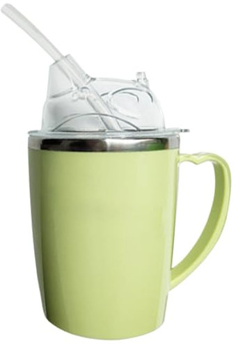 Cups Glasses, Adult Sippy Cup 11.8 Oz Spill Proof Cups for Adults 3 Modes Anti Choke Safe Drinking Cup with 11.8'' Tube ＆ Handle for Disabled Adults Elderly Drinking Aids Insulated Hospital Mug