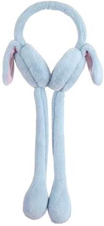 HENKi Enfants Filles Femmes Hiver Réglable Cache-oreilles Cache-Oreilles Push Lapin Mouvement Mobile Tricoté Fausse Fourrure Peluche Cache-oreilles Mode