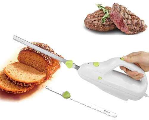 Coltello Elettrico, Coltello Da Cucina Elettrico Per Il Pane, Coltello Elettrico Per Intagliare, Con Impugnatura Ergonomica, Per Intagliare Carne, Tacchino, Pane, Formaggio