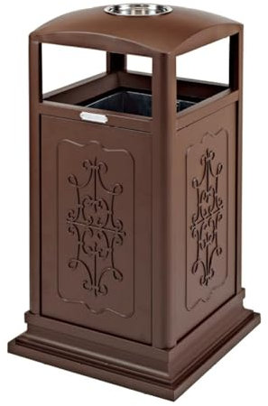 EYPKPL Standaschenbecher Große Kapazität Outdoor-Mülleimer Retro-Mülleimer mit herausnehmbarem verzinktem Inneneimer und Aschenbecher-Mülleimer praktisch