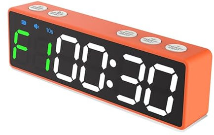 Timer da palestra， Display digitale magnetico Temporizzatore for palestra sportiva Orologio for allenamento fitness ricaricabile Multi-scene Timer a LED Palestra for la casa Attrezzi for il fitness Mu