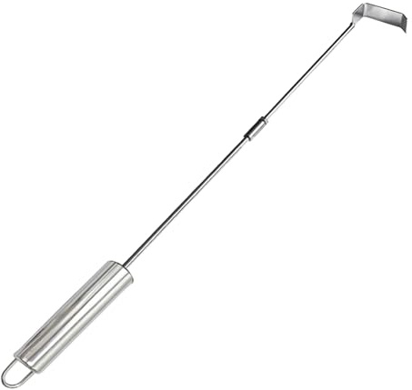 Grillasche-Rake – ausziehbares Werkzeug, Edelstahl-Reiniger | Teleskopgriff zum Entfernen von Asche mit Schwerlast-Asche, Grill-Reinigungswerkzeug für Lagerfeuer, ist
