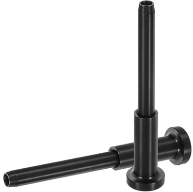 sourcing map Lot de 10 rails de câble invisibles de 0,3 cm, récepteur invisible en acier inoxydable 316 et tendeur de sertissage pour garde-corps de terrasse, escaliers, poteau en bois et métal, noir