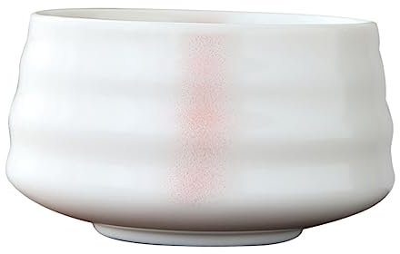 LAPYAPPE Cuenco de Cerámica para Ceremonia del Cuenco de Matcha Japonés Tazón Estético para Ensaladas 250Ml Superficie Lisa Uso Diario Decoración de Mesa
