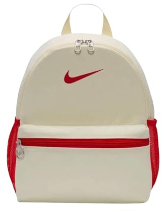 Nike Kids Brasilia Heritage Mini Backpack, Coconut Milk/University Red, Mini, Bookbag