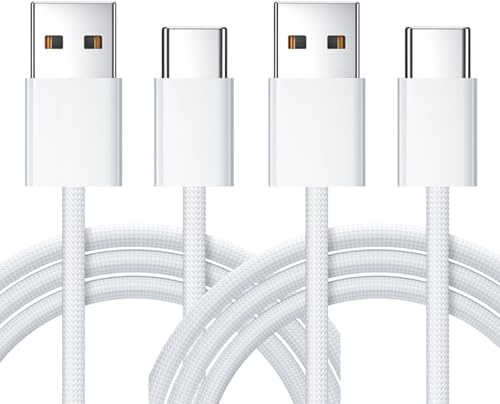 YUNHOLO 2Pack 2M I Phone 15/16 Charger Cable, USB A to USB C Charging Cable, Type-C Fast Charging Braided U-SB C Charger Power Cord