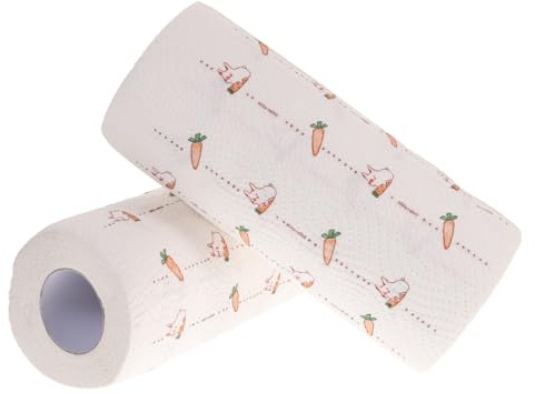ibasenice 2rotoli Pennellate di Carta per Pulizia della Cucina Asciugamani di Carta da Cucina Salviette da Forniture per Salviette Detergenti di Panni per Pulizia