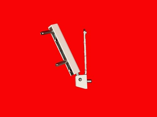 ROTO Reparatur Ecklager Eckband für Kundststofffenster für die Serie NX mit Zapfenabstand 54mm und weißen Abdeckkappen K 6/130 263858 + 787208
