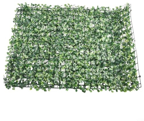 Artificial Hedge Panel for Privacy & Noise Reduction – 40x60 cm Synthetic Grass Mat, HDPE Foliage Wall Greenery, Weather-Resistant, Easy-Cut, Indoor/Outdoor Use