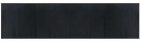 WGYHOME Tappeto rettangolare grigio bambù 100 x 400 cm antiscivolo e impermeabile, moderno tappeto naturale per soggiorno, corridoio e ufficio