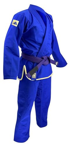 adidas BJJ Response Uniform, Brazilian Jiu-Jitsu Gi Uniform for Men, Women & Kids, Polycotton, Ultra-Light Durable Pants, Pre-Shrunk Jacket, Belt not included, 265g/9oz