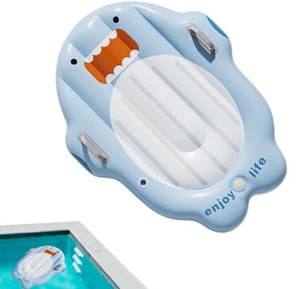 Schwimmbrett für Kinder,100x70cm Aufblasbares Schwimmbrett,Schwimmendes Wasserbrett für Kinder | für, Teich, See, Garten, Hinterhof, Mädchen und Teenager