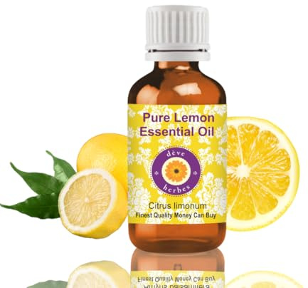 Deve Herbes Olio essenziale di limone puro (Citrus limonum) distillato a vapore, 30 ml