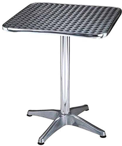 Tavolo a colonna 70x70cm waterproof in alluminio bar arredo esterno CT804524