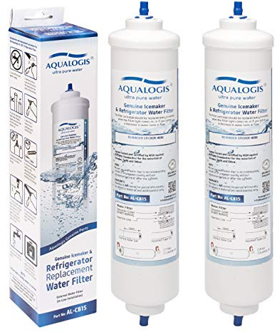 Aqualogis Remplacement de filtre à eau de réfrigérateur pour Samsung DA29-10105J HAFEX/EXP, WSF-100, DA99 02131B, EF9603, L G paquet de 2 par