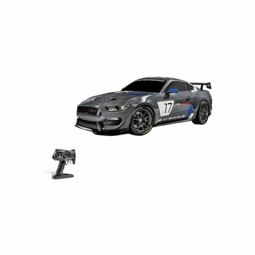 MONDO Motors Funkferngesteuerter Global Mustang GT4 4WD R/C-Modell 1/10-bis 30 km/h Geschwindigkeit -Drift Action-Auto Spielzeug Spielzeug für Kinder 63529 Farbe Grau 63529