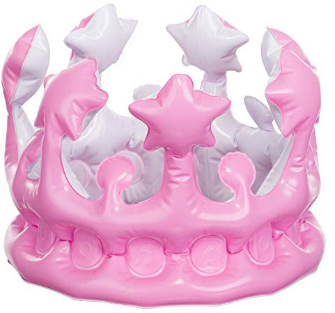 Brandsseller Krone Aufblasbar Verkleidung Kostüm Karneval Fasching Party Rosa