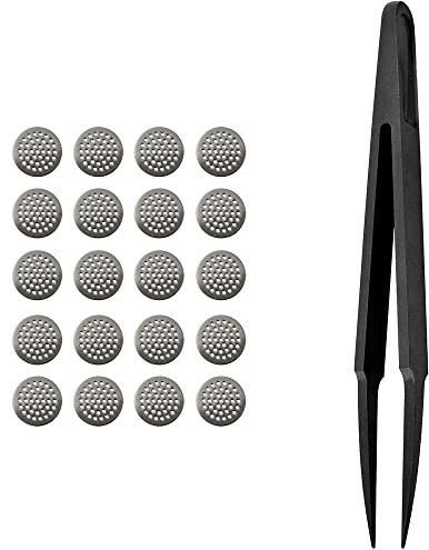 Earbuds Dust-Proof Steel Mesh with Glue Stainless in-Ear Earphones Replace Clean Net Filter dust Headphones Shell Steel Mesh 3.7/4.5/4.8/5.0mm(4.8mm*10pairs)