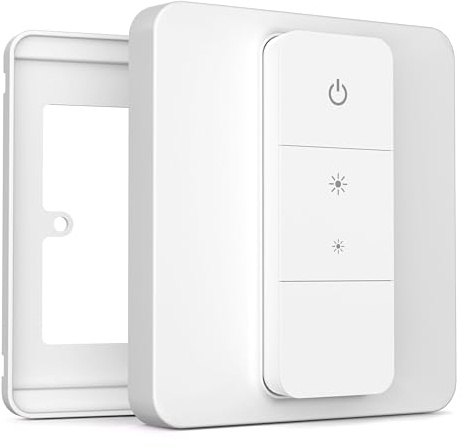 IYOKI® Pro Switch Cover for Philips Hue Dimmer V2, 1-Gang (2-Pack) | Single (1-Gang) Light Switch Cover for Dimmer V2, Pack of 2, Dimmer not included