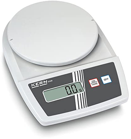 KERN Modello EMB Schulwaage, 1kg Wägebereich MAX, 1mg Reproduzierbarkeit, Hellgrau/Grau