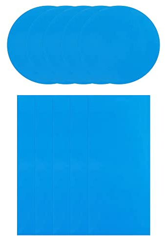 10 Stück Selbstklebende Reparaturflicken Pool für Schwimmbäder, Reparatur-Pool-Flicken, PVC-Reparaturset Pool, Pool-Flicken, Selbstklebend Unterwasser, Klebe-Flicken Pool für Wasserbett, Pool， Blau