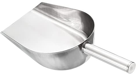 PATIKIL Glace Cuillère, Inox Acier 11.8x4.7 Petit Glace Tissuant Utilité Pelle pour Cuisine Tige Fête, Argent