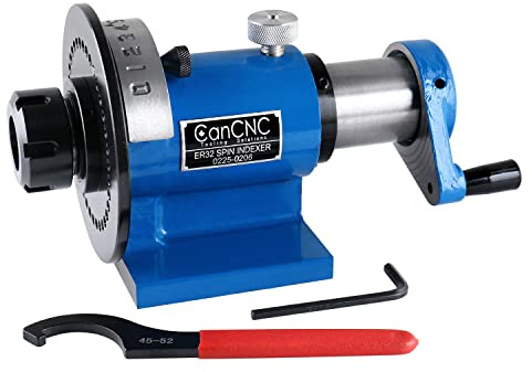 CanCNC Tooling Solutions 0225-0206 ER32 Precision Indexing and Grinding Spin Index, w/a Wrench