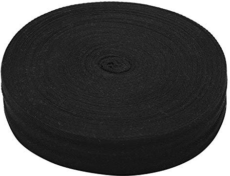 OUKENS Veredelungsband, Baumbindeband, Baumwolle, robust, atmungsaktiv, Bandage, Veredelung, Bonsai, Obstbäume, Topflandschaft, Gartenwerkzeug(4CM-Schwarz)