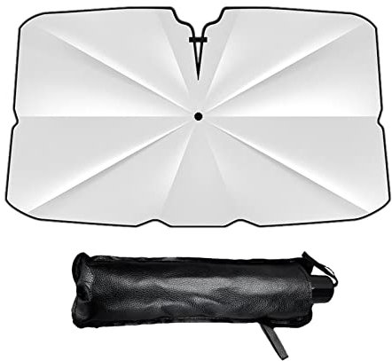Eteslot Parapluie Pare Soleil Voiture, Pare Soleil Soleil Avant, Pare Soleil Voiture Pare Brise Avant, Protection Solaire Voiture, Soleil Voiture Pliable-Bloc Chaleur UV