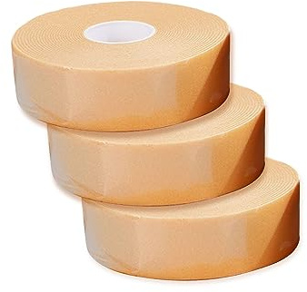 SWYSGS 3-Rollen-2.5cm Moleskin-Band-weiches Baumwollband-klebendes Blasenpräventionsband für empfindliche Haut Andere Hautreizungen
