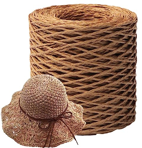 1 rulle Raphia papperstejp, 150 rafia papper, förpackningsband snöre för presentförpackning, gör-det-själv-, dekoration, floristvävning