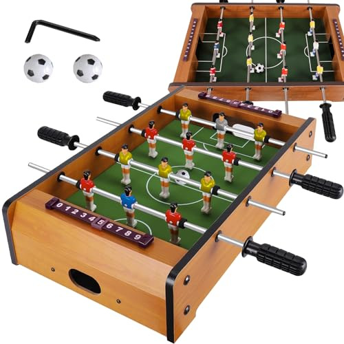 KRUZZEL Mini Tischkicker Fußballtisch Game Tischfußball 50x10x51,5 cm inkl. 2 Bälle 21909