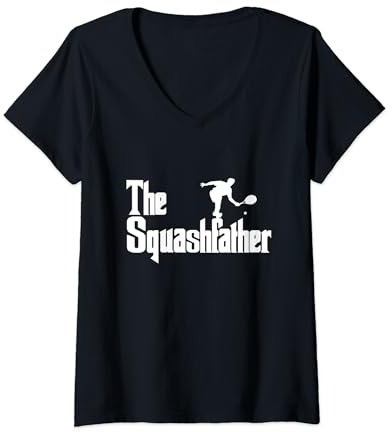 Squash Zubehör The Squashfather T-Shirt mit V-Ausschnitt