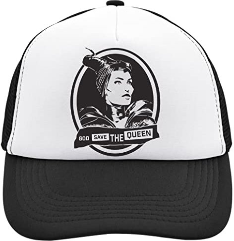 Functon+ Evil Ruler Women Save Poster Mesh Back Trucker Cap Adjustable Snapback Hat Casual Headwear for Everyday Use Black, Schwarz , Einheitsgröße