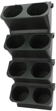 ciciglow Macetero Vertical para Jardín, Maceteros Colgantes para Plantas de Interior y Exterior, Maceteros de Pared, Soporte Vertical para Plantas Colgantes para Barandillas, Balcones,
