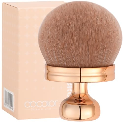 docolor Extra Large Body Makeup Brush for Self Tanner – 3 Inch Wide Head for Fast Full-Body Coverage, Soft Synthetic Fibers for Flawless Application of Foundation, Powder, Bronzer, Face and Body Brush