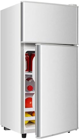 Refrigerador independiente con congelador superior de 30, refrigerador de tamaño completo con congelador, refrigerador de garaje, profundidad estándar, acero inoxidable, funciones de congelación y re